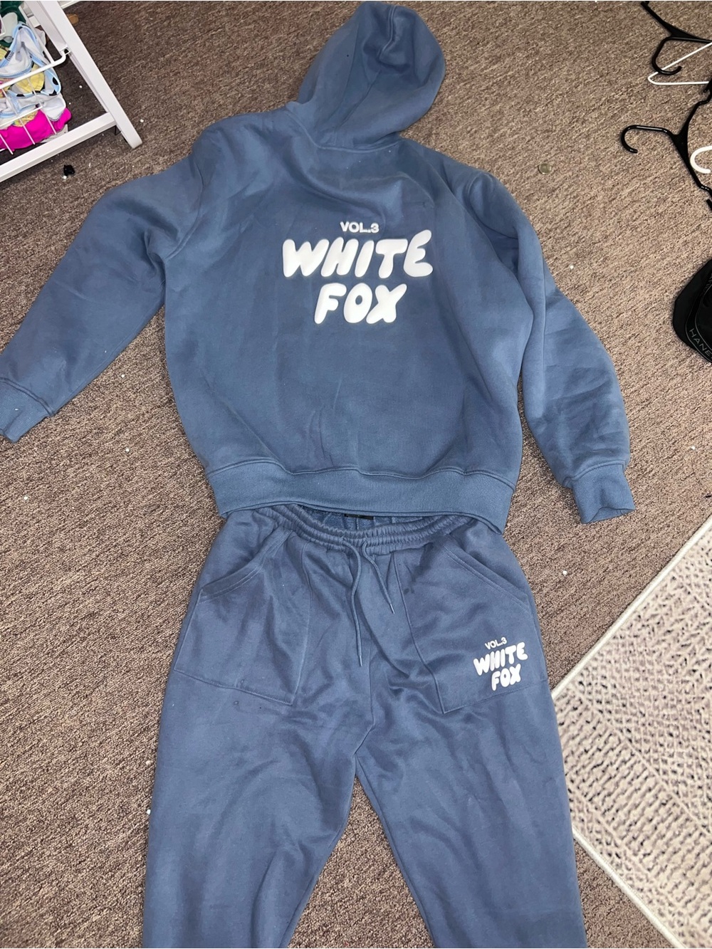 White fox matching set